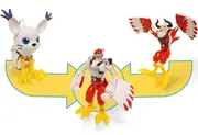 Digimon Adventure 02 - Aquilamon - Silphymon - Tailmon - 5" Digivolving Figures (13352) - Digivolving (Bandai America Inc.)