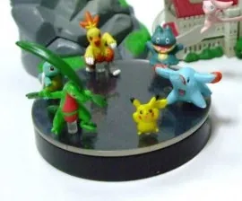 Gekijouban Pocket Monsters Advanced Generation Mew to Hadou no Yuusha Lucario - Gomazou - Gonbe - Juptile - Pikachu - Wakasyamo - Zenigame - Rittai Pokémon Zukan - Rittai Pokémon Zukan Special 04 Mew and the Wave-Guiding Hero: Lucario - 1/40 (Tomy)