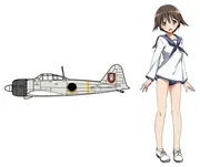 Gekijouban Strike Witches - Strike Witches - Strike Witches 2 - Miyafuji Yoshika - Mitsubishi A6M "Zero" Type 22 - 1/72 - Yoshika Miyafuji (Hasegawa)