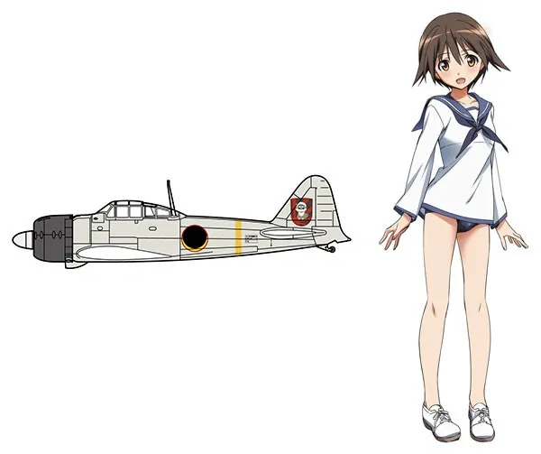 Gekijouban Strike Witches - Strike Witches - Strike Witches 2 - Miyafuji Yoshika - Mitsubishi A6M "Zero" Type 22 - 1/72 - Yoshika Miyafuji (Hasegawa)