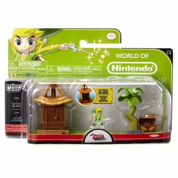 Zelda no Densetsu: Kaze no Takt - Link - Micro Land - World of Nintendo - Island Village (Jakks Pacific)