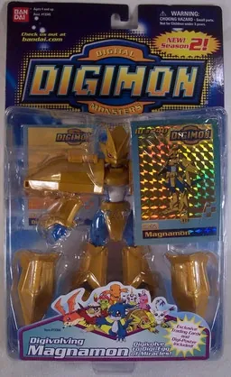 Digimon Adventure 02 - Magnamon - Digivolving Magnamon (Bandai)