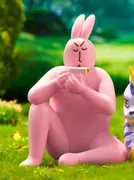 Digimon Adventure - Yasashii Usagi-san - BN Figure Q - BN Figure Q Digimon x My Friend Rabbit ~Happy Partners~ (Bandai Namco Shanghai, Top Toy)