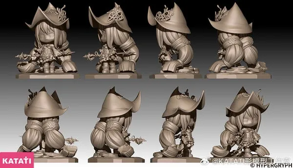 Arknights - Skadi - The Corrupting Heart, Q ban (Katati Xing Moxing Gongzuo Shi)