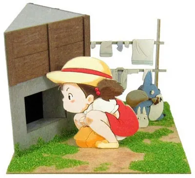 Tonari no Totoro - Kusakabe Mei - Medium Totoro - Small Totoro - Miniatuart Kit Studio Ghibli Mini (MP07-46) (Sankei)