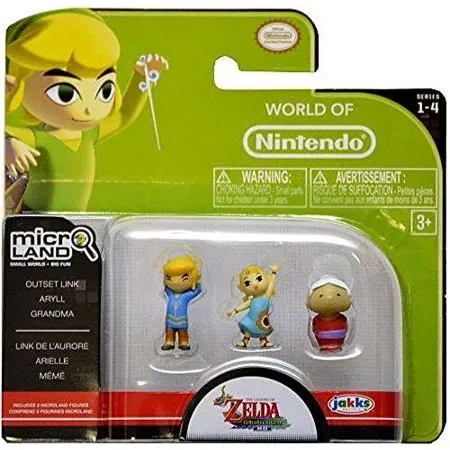 Zelda no Densetsu: Kaze no Takt - Link - Micro Land - World of Nintendo - Outset (Jakks Pacific)