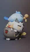 Arknights - Chongyue - Ling - Wang - Doujin Figure - 123 Long Pao Pao (Re Shuihu Pifa)