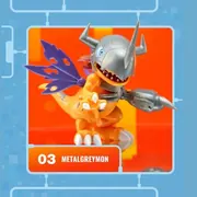 Digimon Adventure - MetalGreymon - PLABAKO Digimon Vol.2 - Plabako Model Kit (Bandai Namco Shanghai)