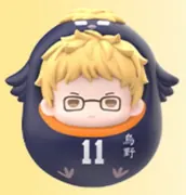 Haikyuu!! - Tsukishima Kei - Haikyuu!! Garbage Dump Showdown Animal Daruma (Goods.Fun, GuGuGuGu)