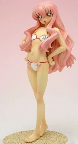 Zero no Tsukaima - Louise Françoise Le Blanc de la Vallière - Treasure Figure Collection - 1/10 - White Swimsuit Ver. (Wave)