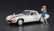 Evangelion Shin Gekijouban: Ha - NERV Kan Yousha - Souryuu Asuka Langley - Model Car - Nerv Official Business Coupe w/Asuka Shikinami Langley Figure - 1/24 (Hasegawa)