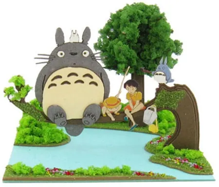 Tonari no Totoro - Kusakabe Mei - Kusakabe Satsuki - Medium Totoro - Small Totoro - Totoro - Miniatuart Kit Studio Ghibli Mini (MP07-05) (Sankei)