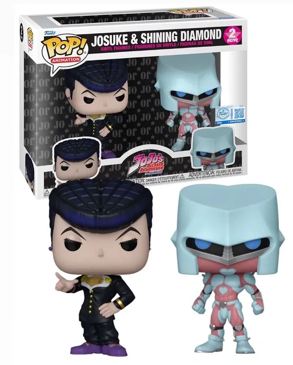 Diamond wa Kudakenai - Jojo no Kimyou na Bouken - Higashikata Josuke - POP! Animation - POP! Vinyl - Two Pack (Funko Toys)