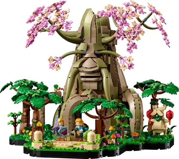 Zelda no Densetsu Toki no Ocarina - Zelda no Densetsu: Breath of the Wild - Bokkurin - Deku Baba - Deku no Ki - Deku no Ki no Kodomo - Korogu - Link - Navi - Staltula - Zelda Hime - Block - Lego - Lego The Legend of Zelda (77092) - Great Deku Tree 2-in-1 (The Lego Group)